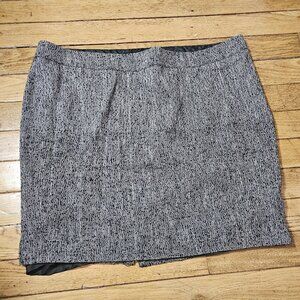 Lane Bryant Women's Herringbone Knee Length Skirt Size Lined 26 Plus